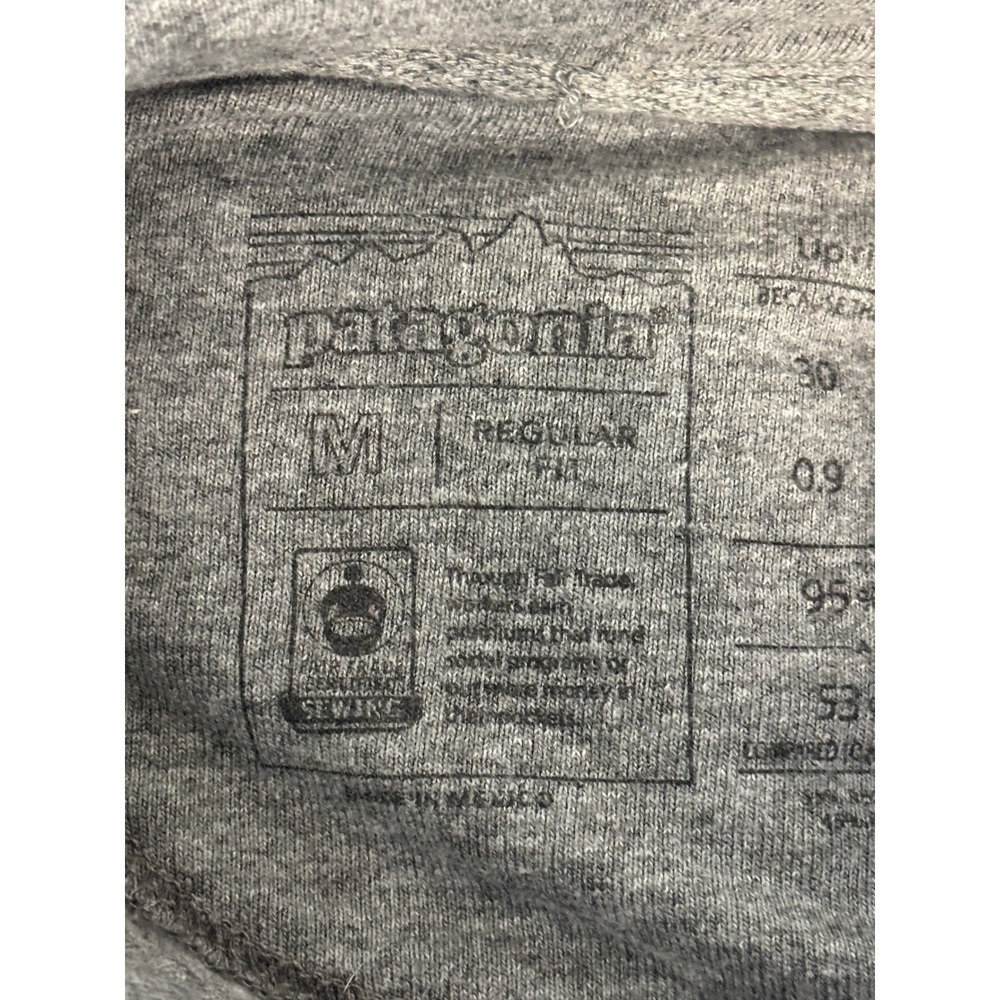 Patagonia Mens P-6 Logo Uprisal Hoody‎ Grey Pullover Sweatshirt 39622FA21 Medium - Picture 5 of 8
